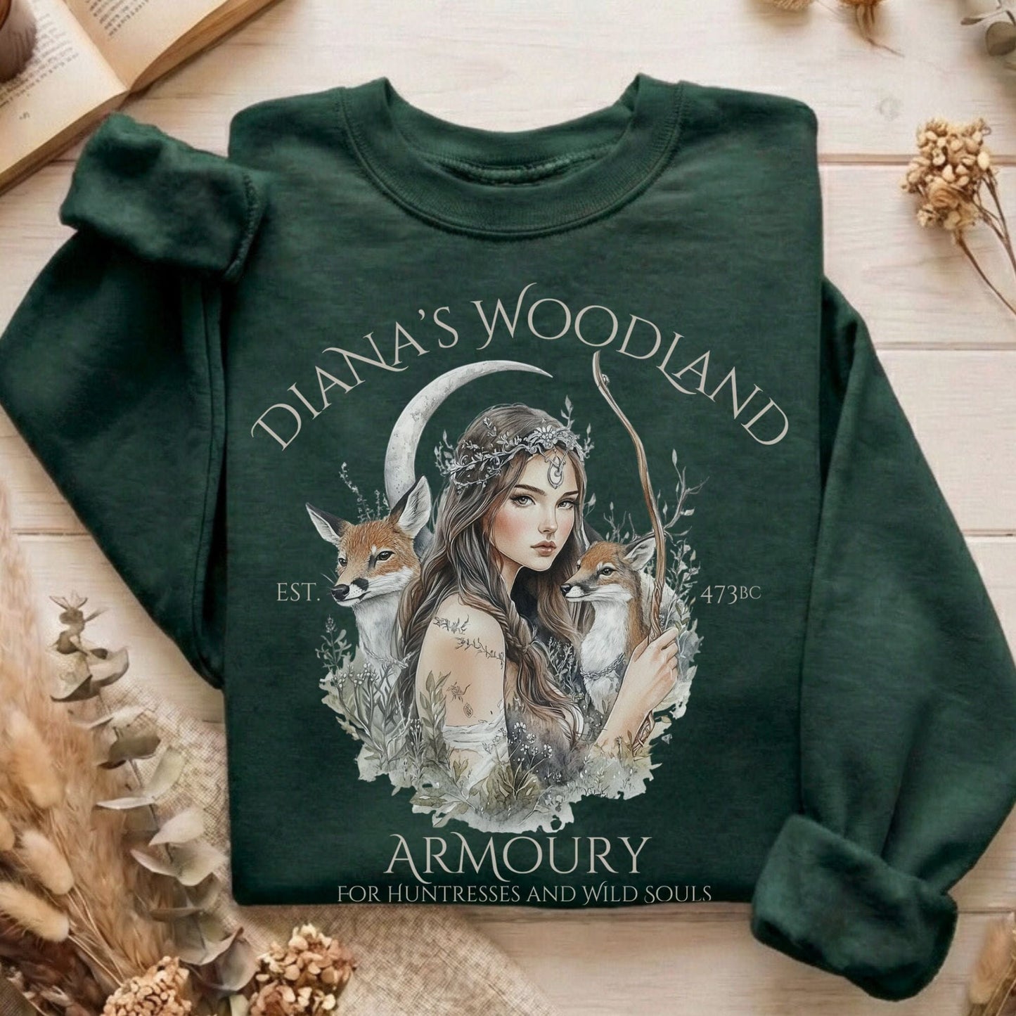 Sweatshirt Forest Green / S Design 99 Sweatshirt The Mystic Eden
