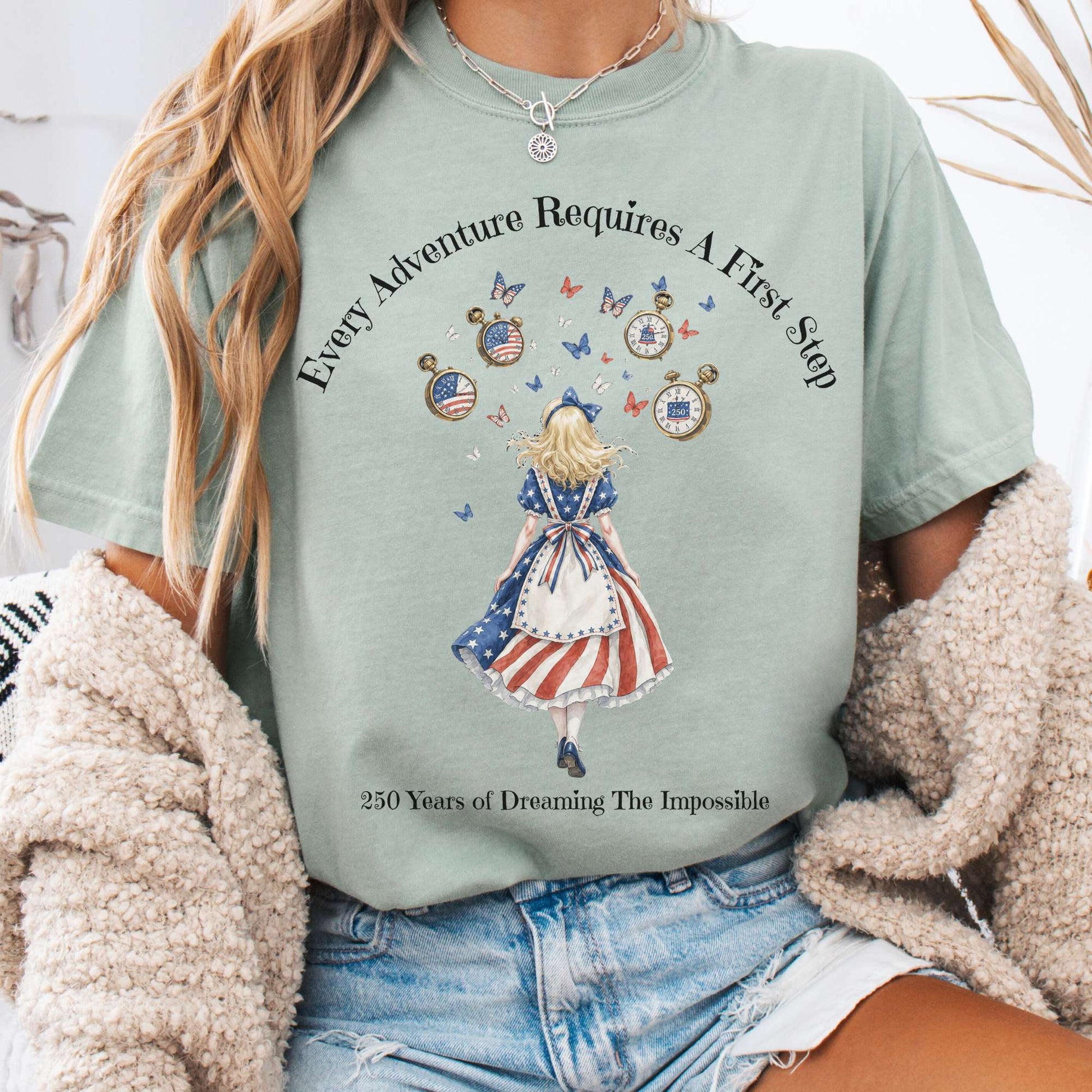 T-Shirt Bay / S 250 Years of Dreaming the Impossible American Alice T-Shirt The Mystic Eden