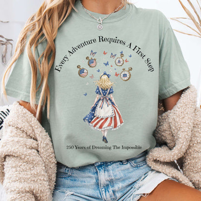 T-Shirt Bay / S 250 Years of Dreaming the Impossible American Alice T-Shirt The Mystic Eden