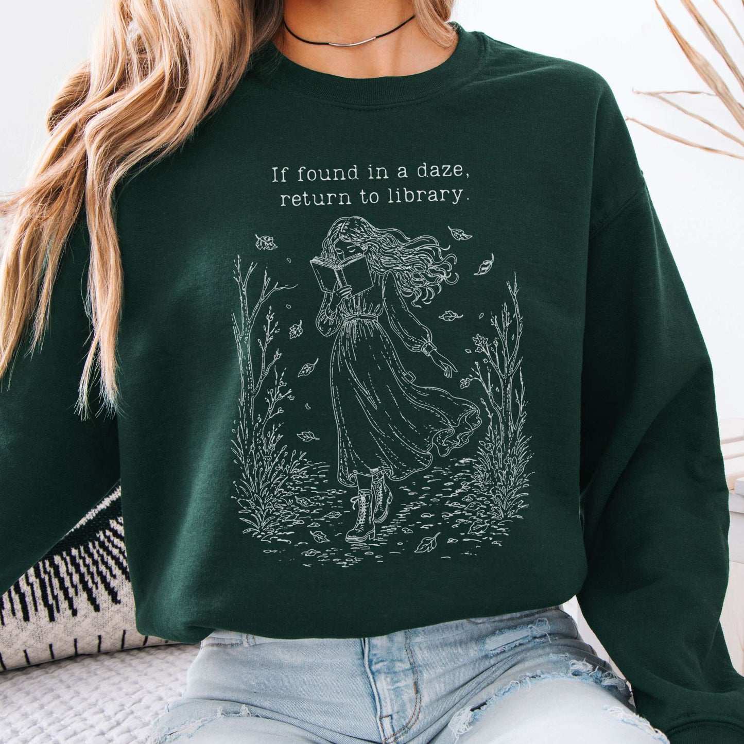 Sweatshirt Forest Green / S Design 296 Crewneck Sweatshirt The Mystic Eden