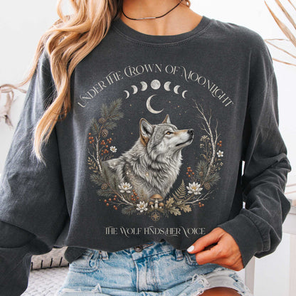 Long-sleeve Pepper / S Under the Crown of Moonlight Wolf Long Sleeve The Mystic Eden