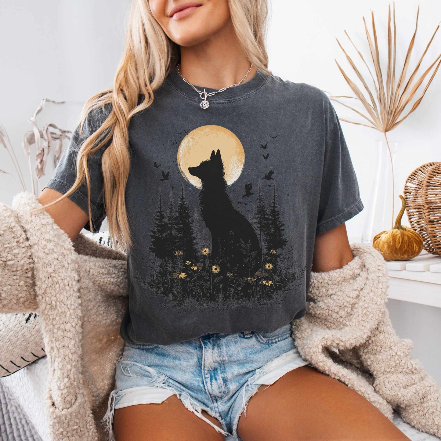 Mystical Moonlit Fox Shirt