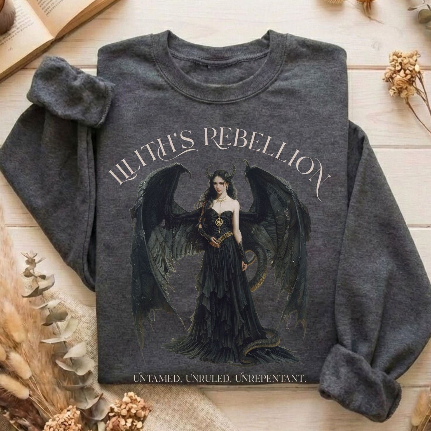 Sweatshirt Dark Heather / S Design 213 Sweatshirt The Mystic Eden