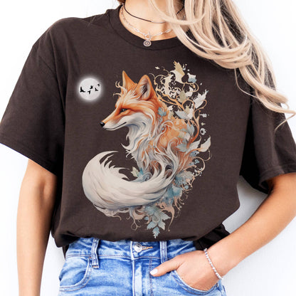T-Shirt Whimsical Fox T-Shirt The Mystic Eden