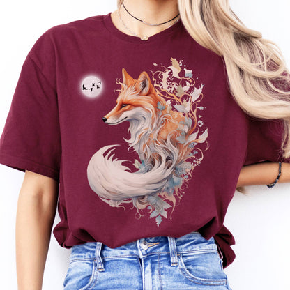 T-Shirt Whimsical Fox T-Shirt The Mystic Eden