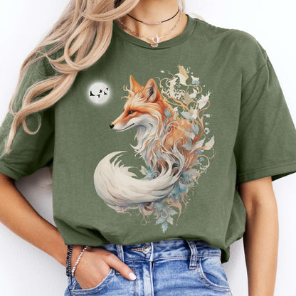 T-Shirt Whimsical Fox T-Shirt The Mystic Eden