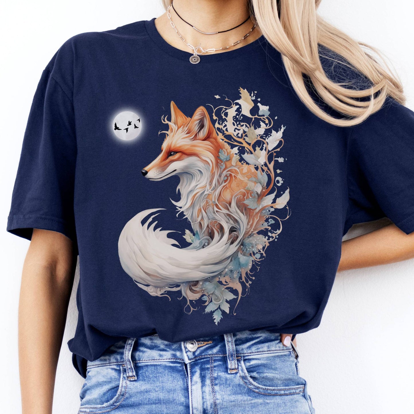 T-Shirt Whimsical Fox T-Shirt The Mystic Eden