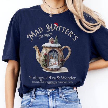T-Shirts Mad Hatter's Tea Room Christmas Edition T-Shirt The Mystic Eden