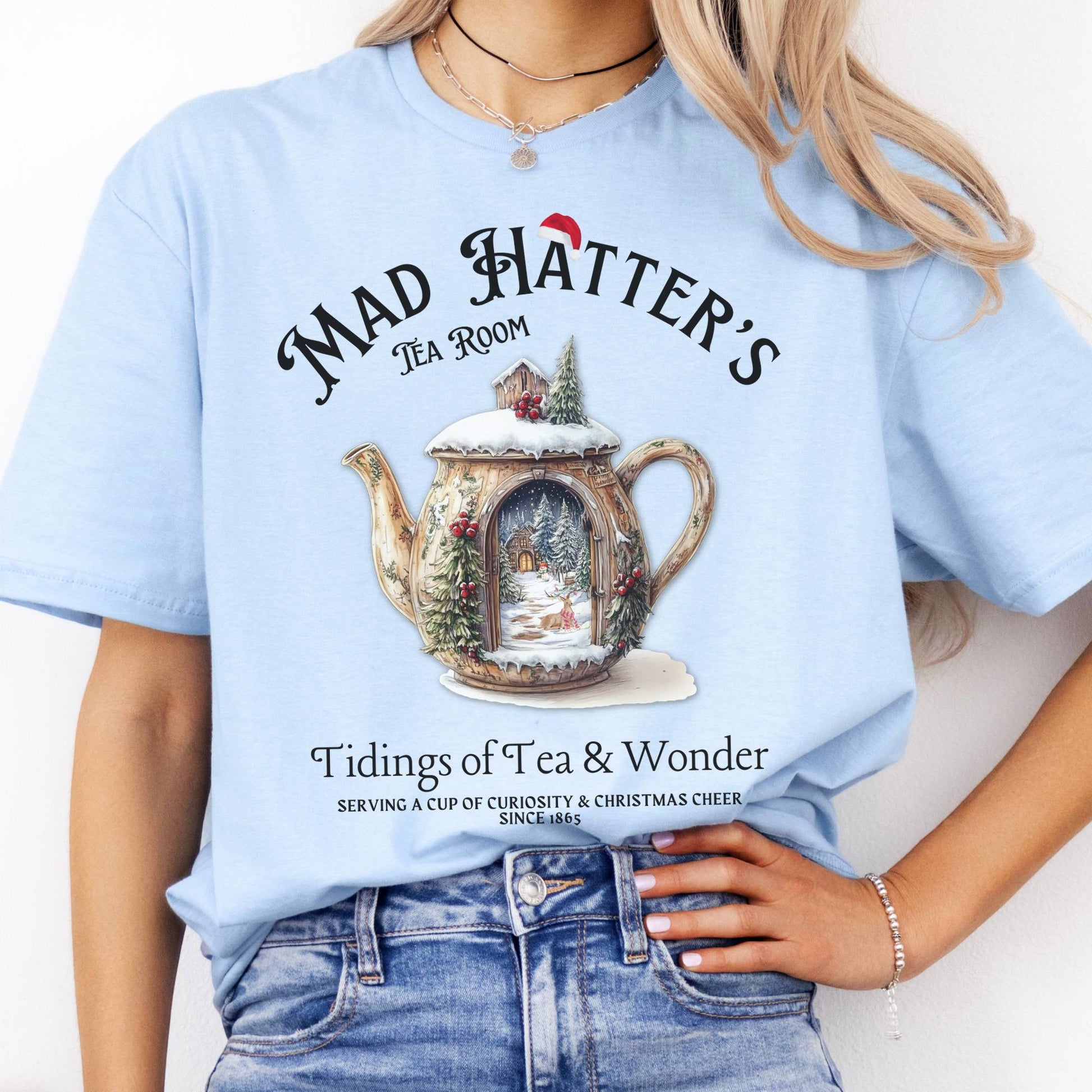 T-Shirts Mad Hatter's Tea Room Christmas Edition T-Shirt The Mystic Eden