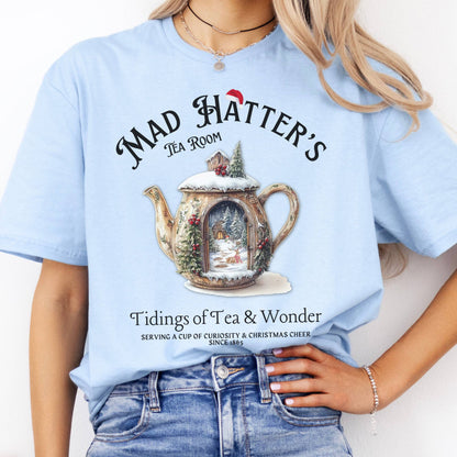 T-Shirts Mad Hatter's Tea Room Christmas Edition T-Shirt The Mystic Eden