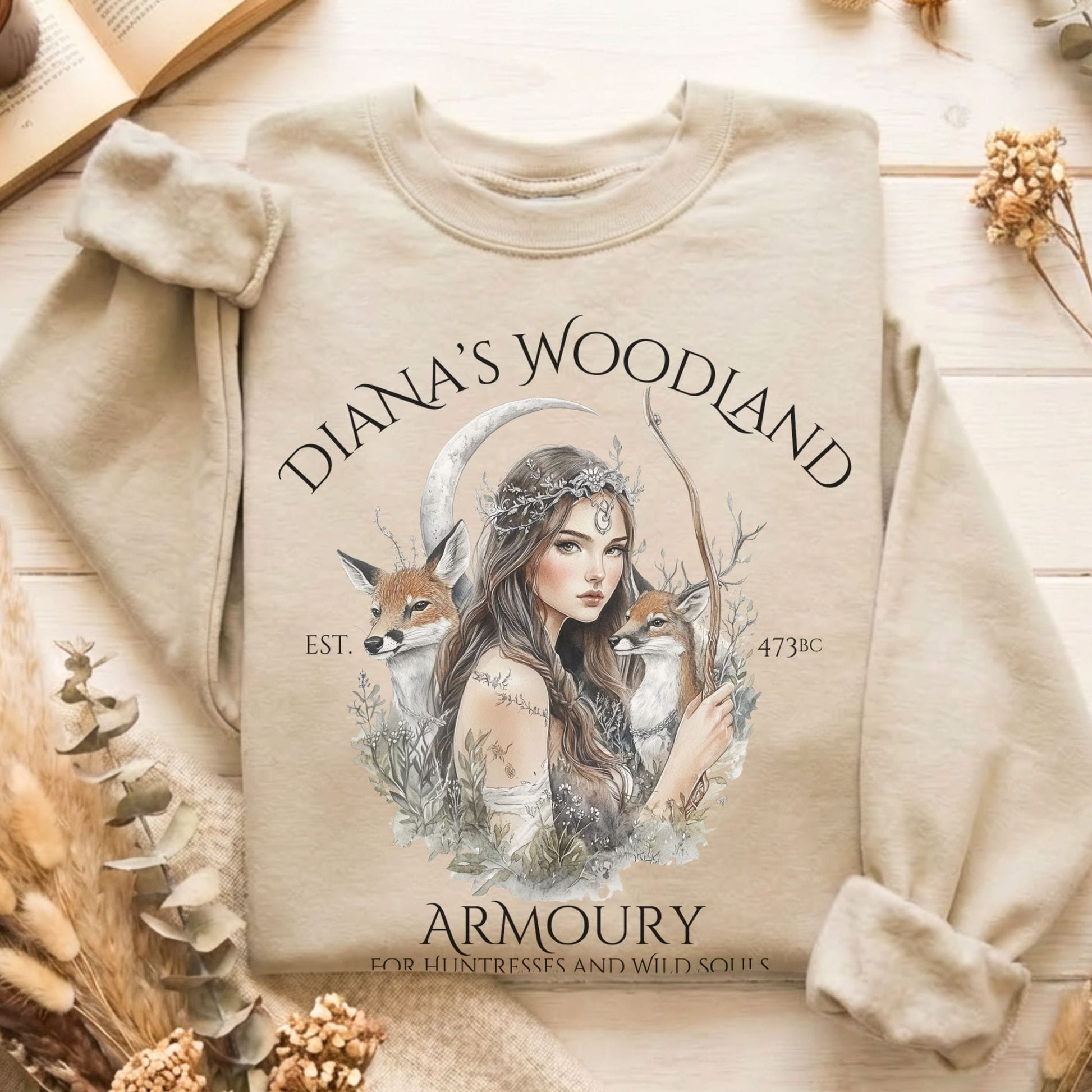 Sweatshirt Sand / S Design 99 Sweatshirt The Mystic Eden