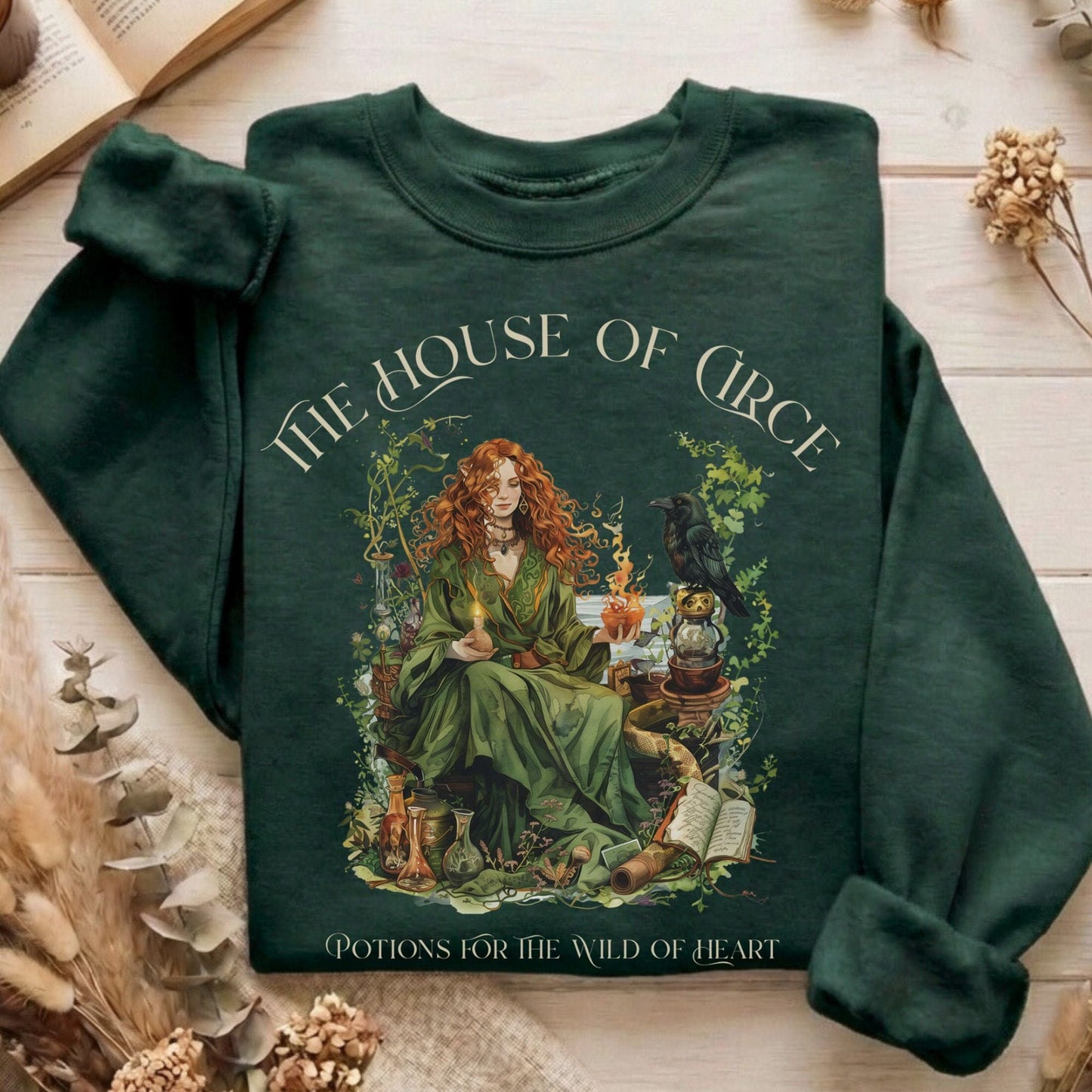 Sweatshirt Forest Green / S Design 214 Sweatshirt The Mystic Eden