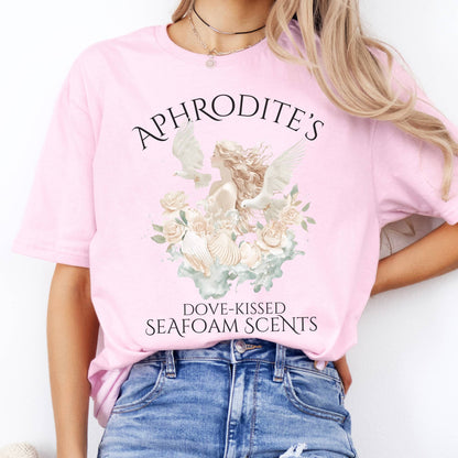 T-Shirts Aphrodite's Dove-Kissed Seafoam Scents  T-Shirt The Mystic Eden