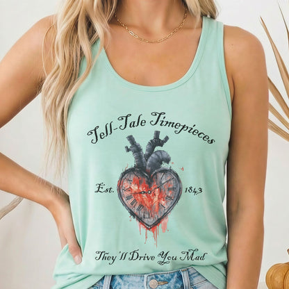 Tank Top Solid Mint / XS Tell-tale Timepieces Poe Women's Racerback Tank Top The Mystic Eden