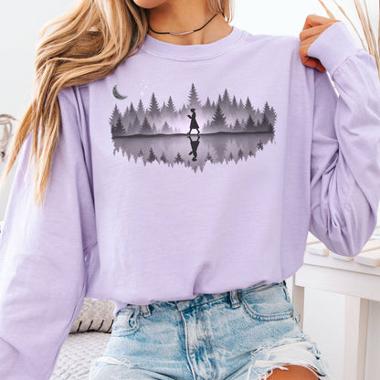 Long-sleeve Orchid / S Midnight Reader Long Sleeve The Mystic Eden