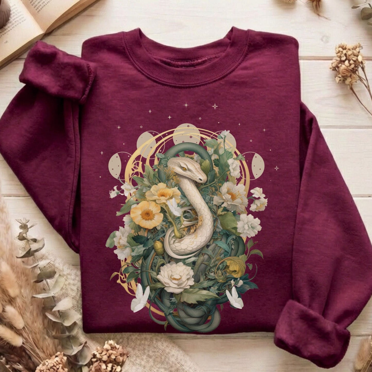 Sweatshirt Maroon / S Design 45 Sweatshirt The Mystic Eden
