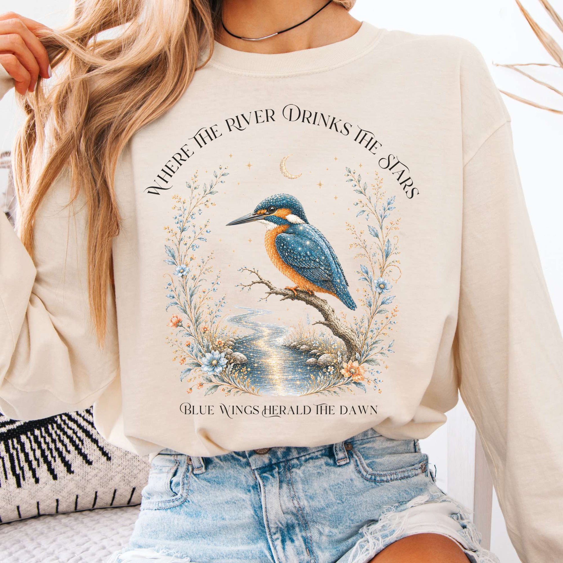 Long-sleeve Ivory / S Where the River Drinks the Stars Long Sleeve The Mystic Eden