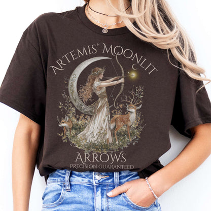 T-Shirt Artemis Moonlit Arrows T-Shirt The Mystic Eden