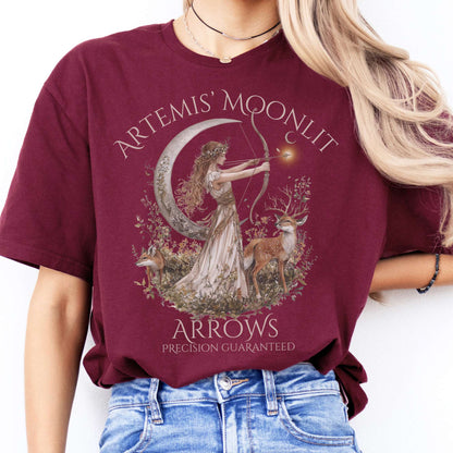 T-Shirt Artemis Moonlit Arrows T-Shirt The Mystic Eden