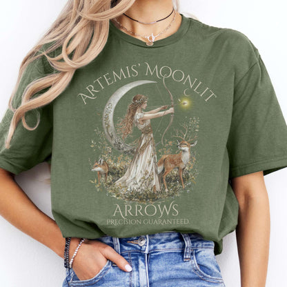 T-Shirt Artemis Moonlit Arrows T-Shirt The Mystic Eden