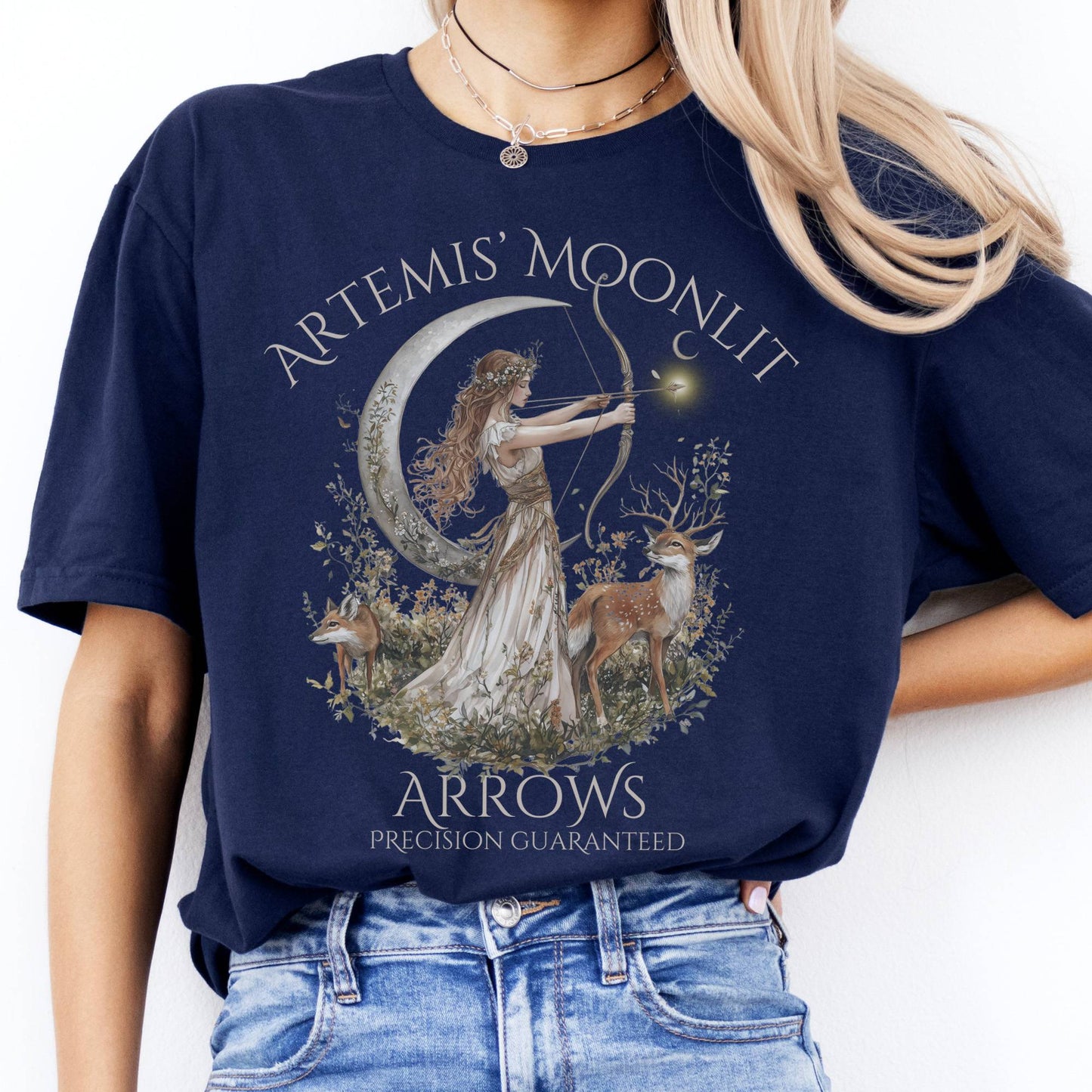 T-Shirt Artemis Moonlit Arrows T-Shirt The Mystic Eden