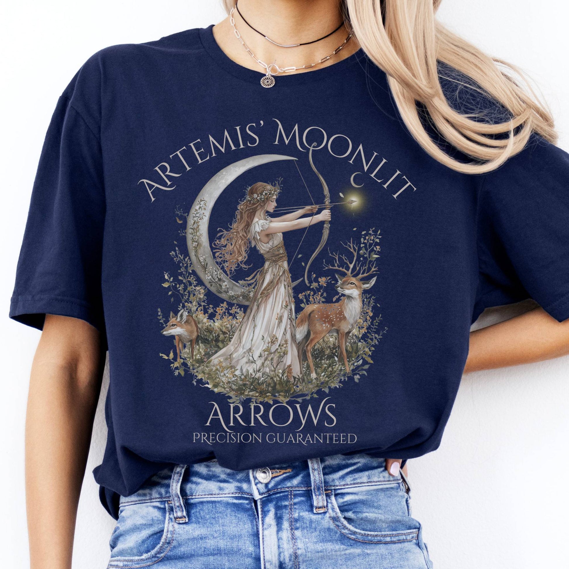 T-Shirt Artemis Moonlit Arrows T-Shirt The Mystic Eden