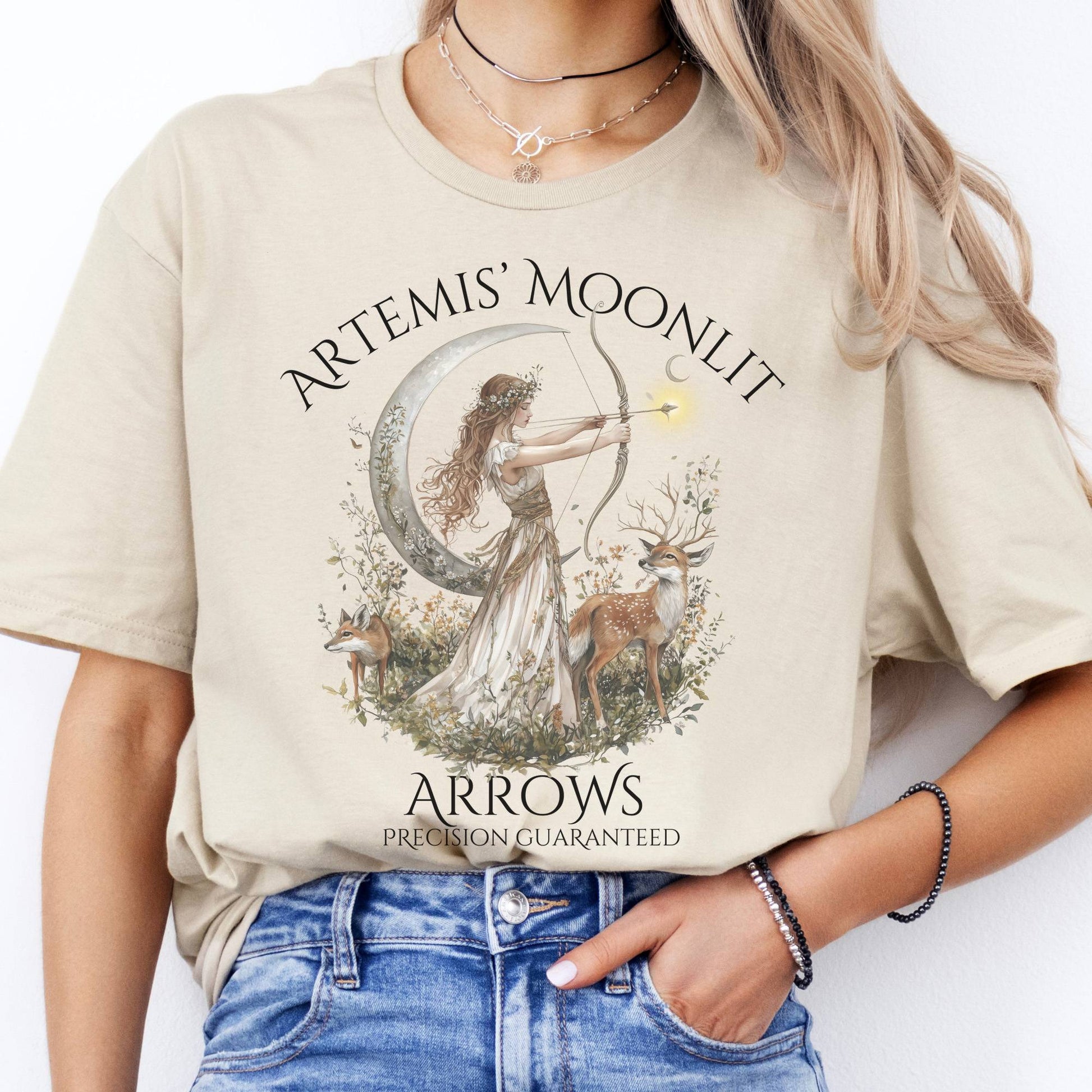 T-Shirt Artemis Moonlit Arrows T-Shirt The Mystic Eden