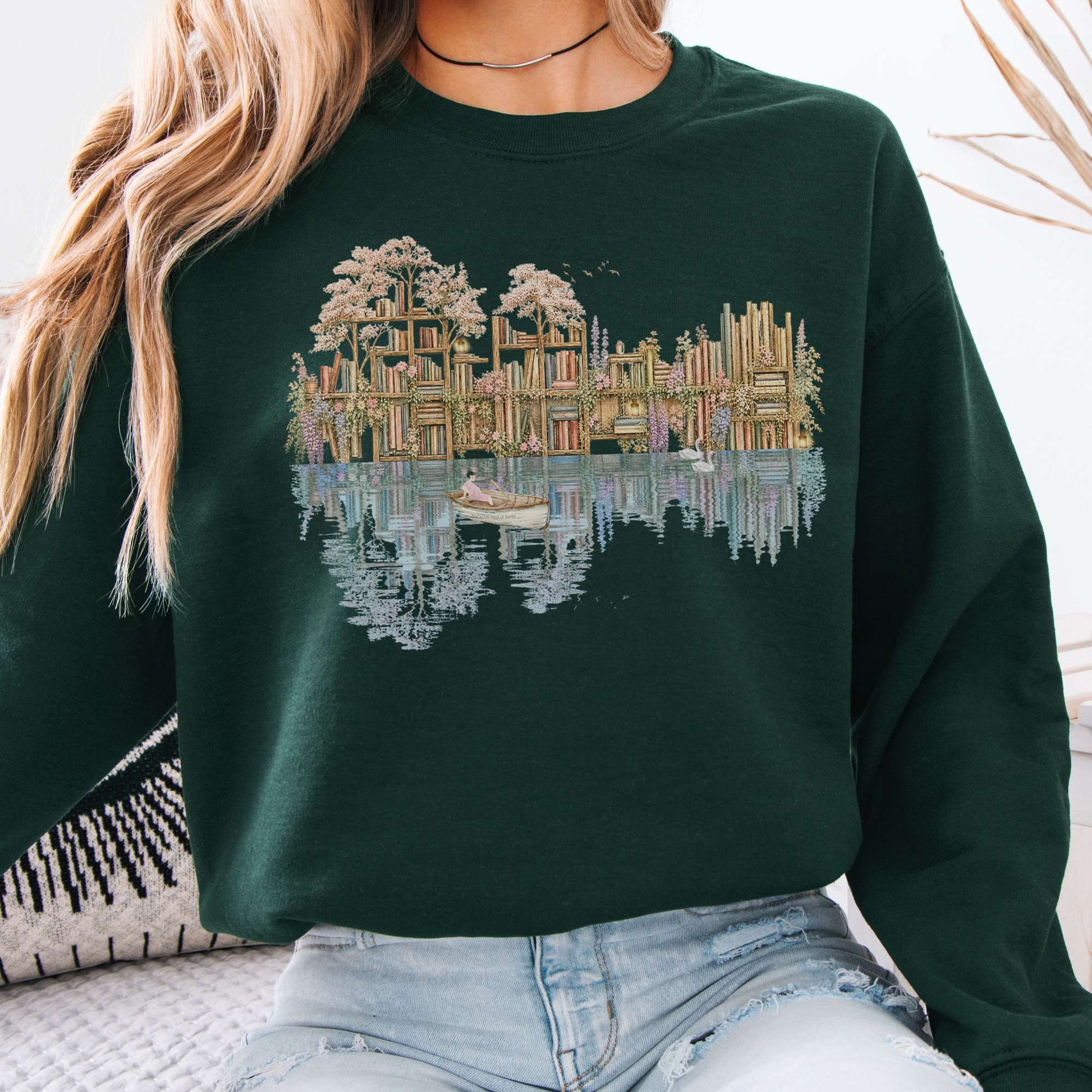 Sweatshirt Forest Green / S Design 298 Crewneck Sweatshirt The Mystic Eden