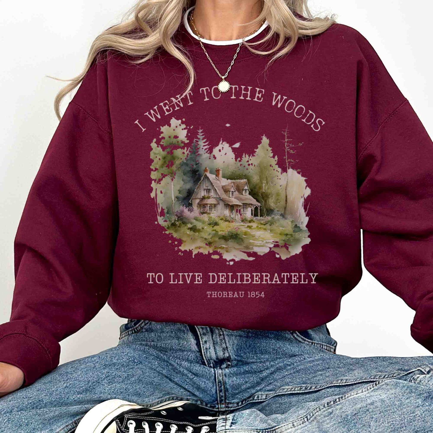 Thoreau sweatshirt cottagecore sweater