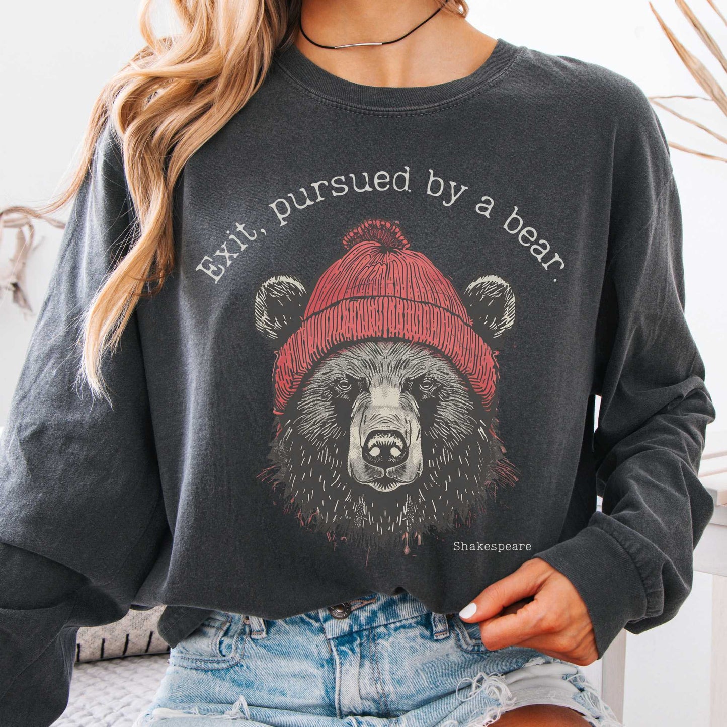 Long-sleeve Pepper / S Exit, Pursued by a Bear Shakespeare Long Sleeve The Mystic Eden