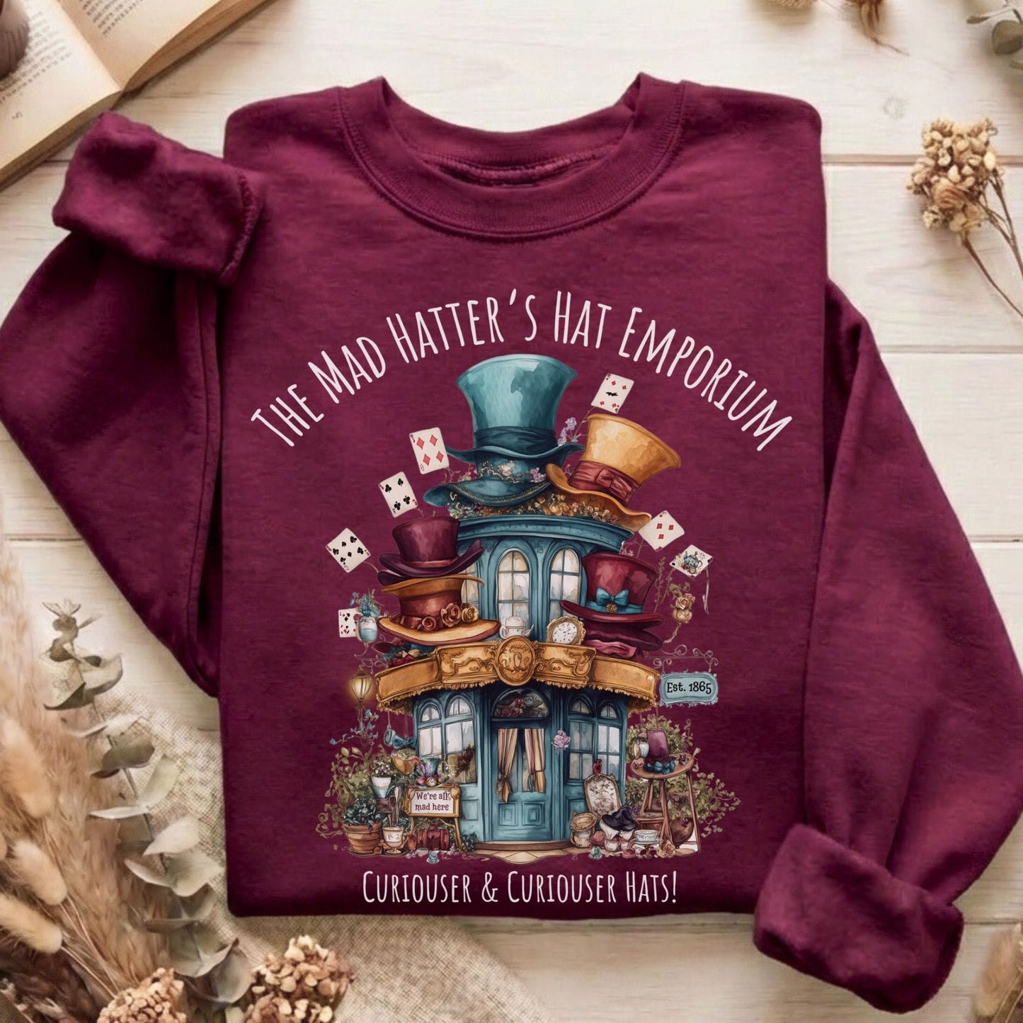 Sweatshirt Maroon / S Design 124 Sweatshirt The Mystic Eden