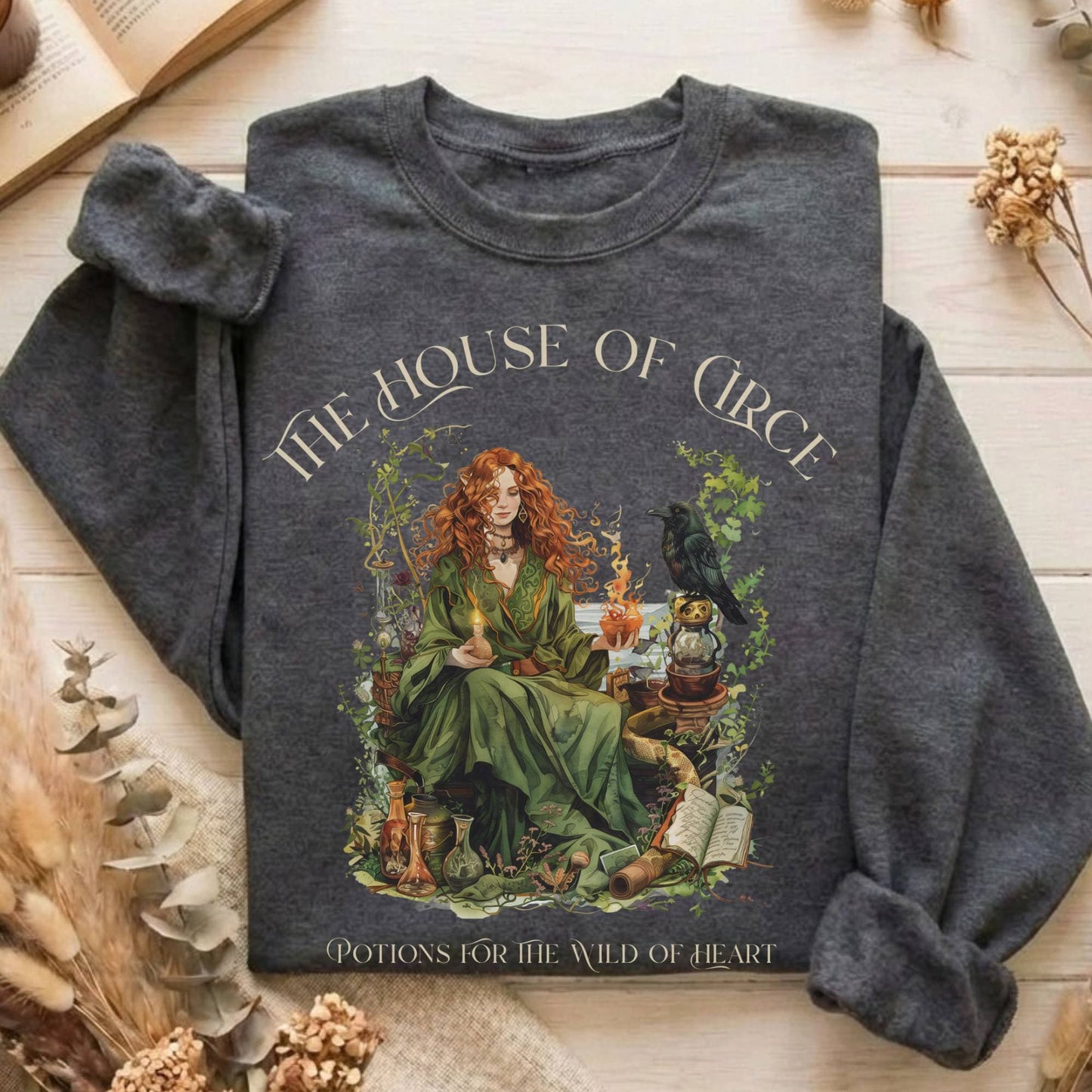 Sweatshirt Dark Heather / S Design 214 Sweatshirt The Mystic Eden