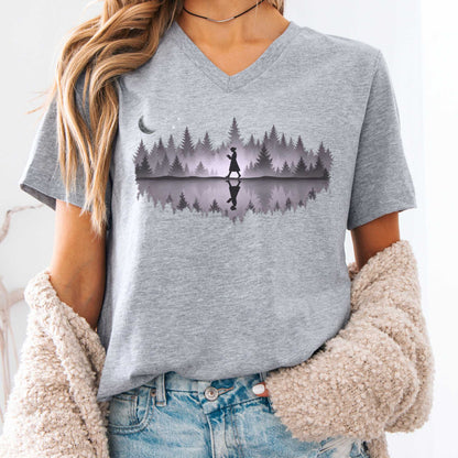 V-neck Athletic Heather / S Design 299 V-Neck The Mystic Eden
