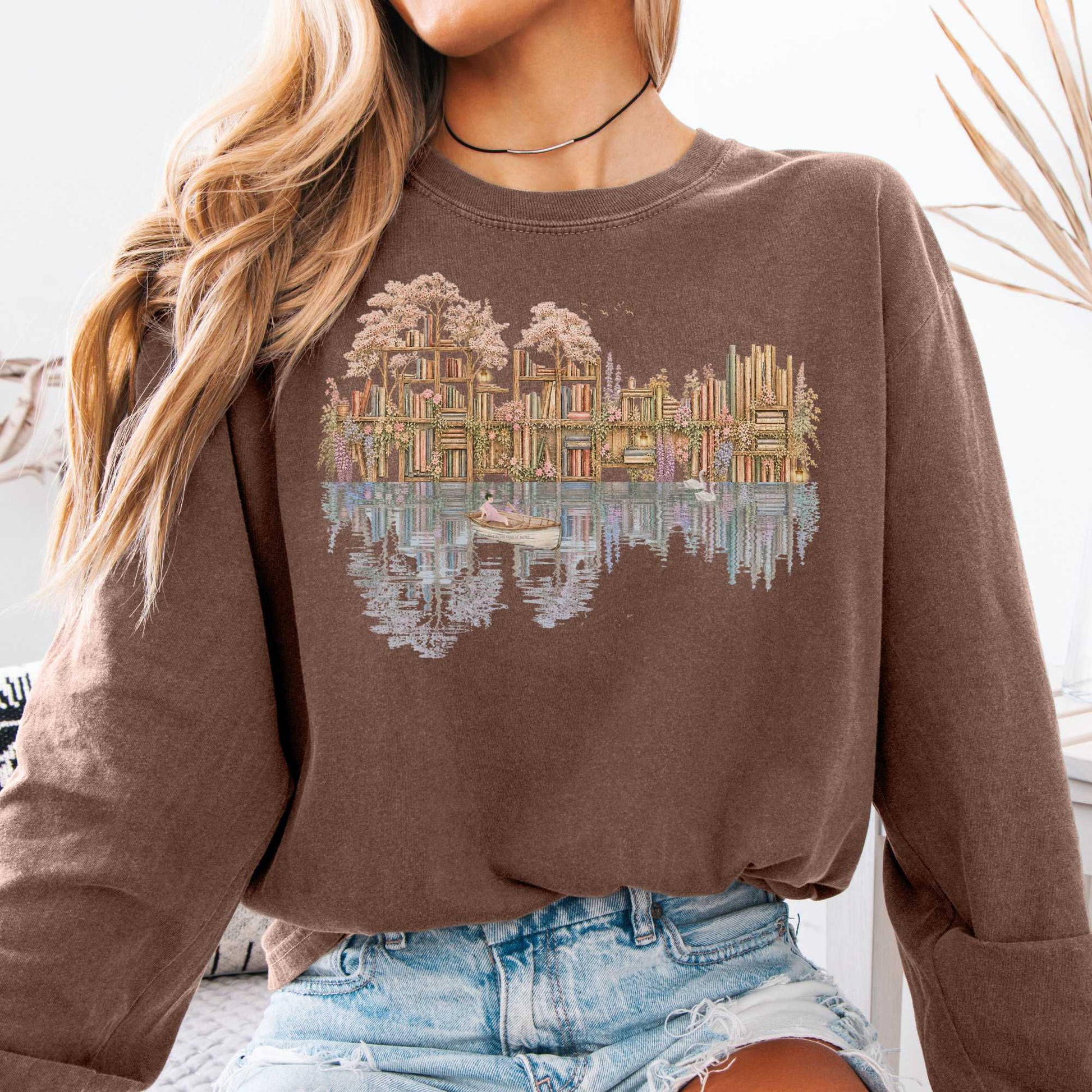 Long-sleeve Espresso / S The Floating Library Long Sleeve The Mystic Eden