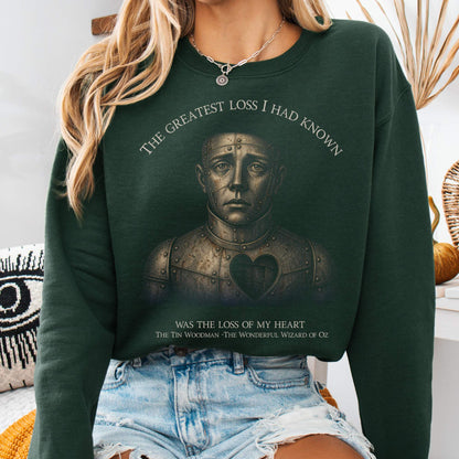 Sweatshirt Forest Green / S The Greatest Loss Tin Woodman Crewneck Sweatshirt The Mystic Eden
