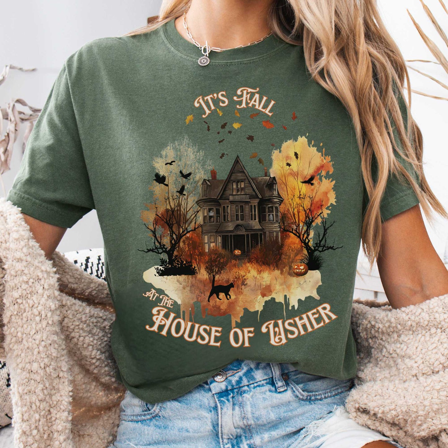 It's Fall at the House of Usher - Edgar Allan Poe Fall Shirt