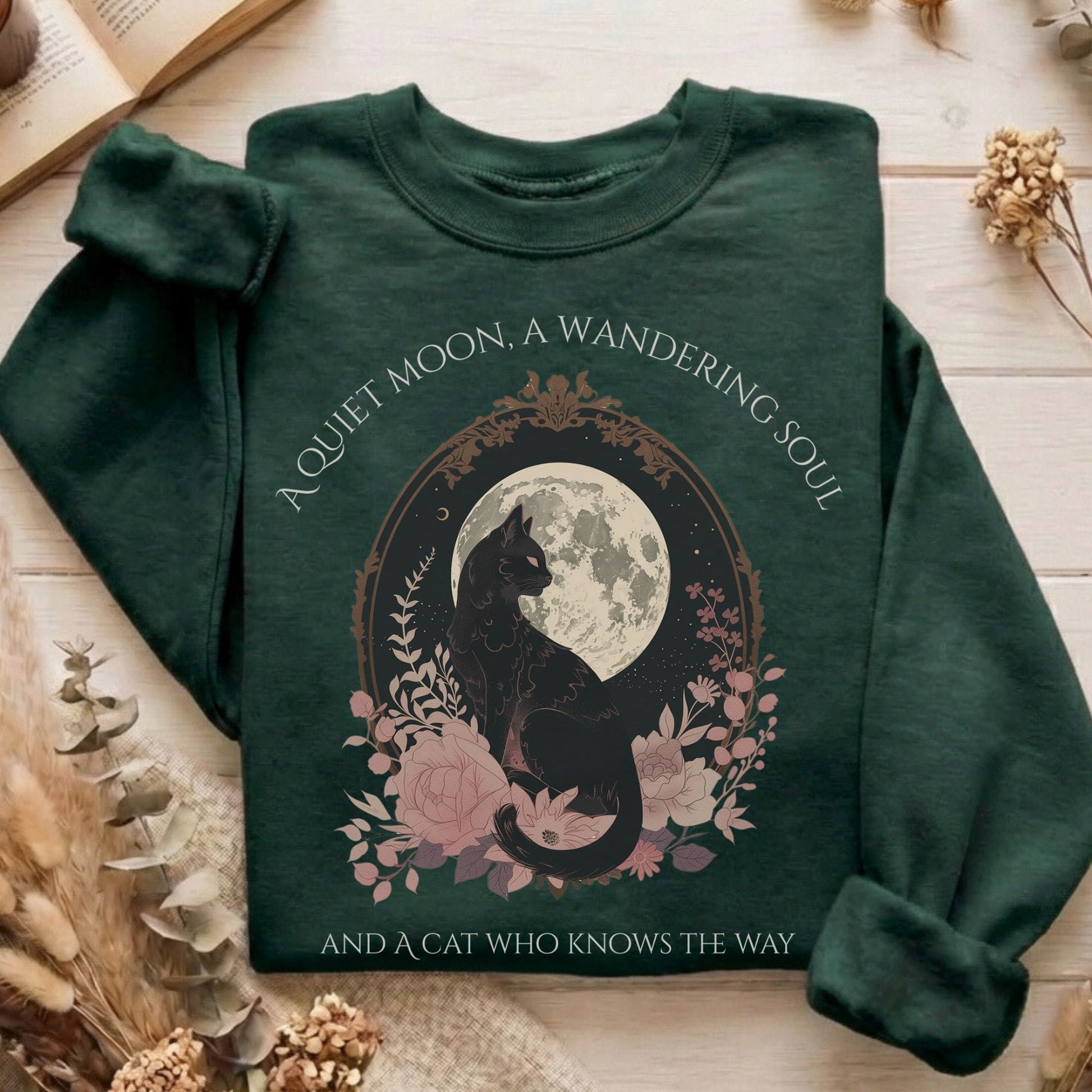 Sweatshirt Forest Green / S Design 268 Crewneck Sweatshirt The Mystic Eden