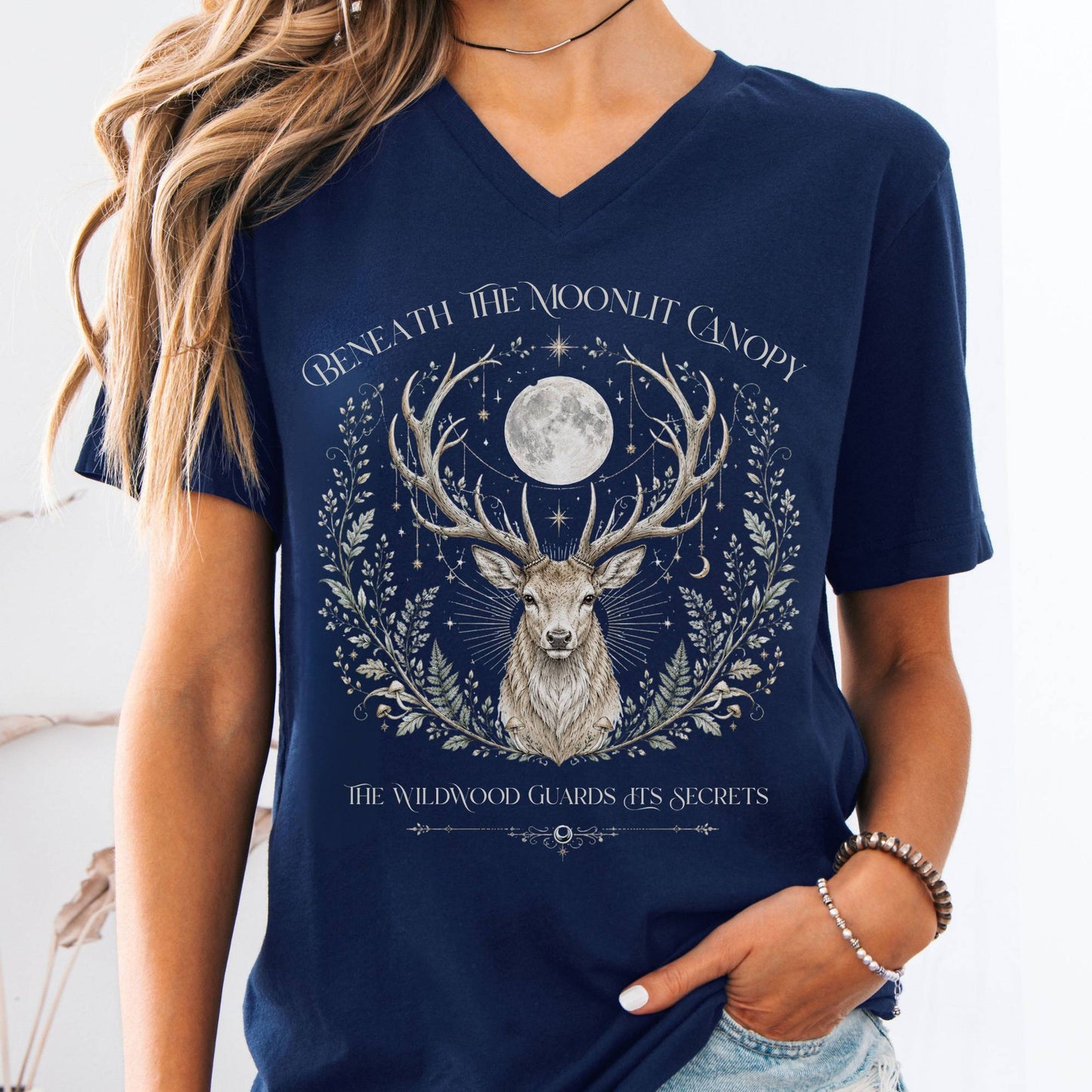 V-neck Navy / S Design 314 V-Neck The Mystic Eden