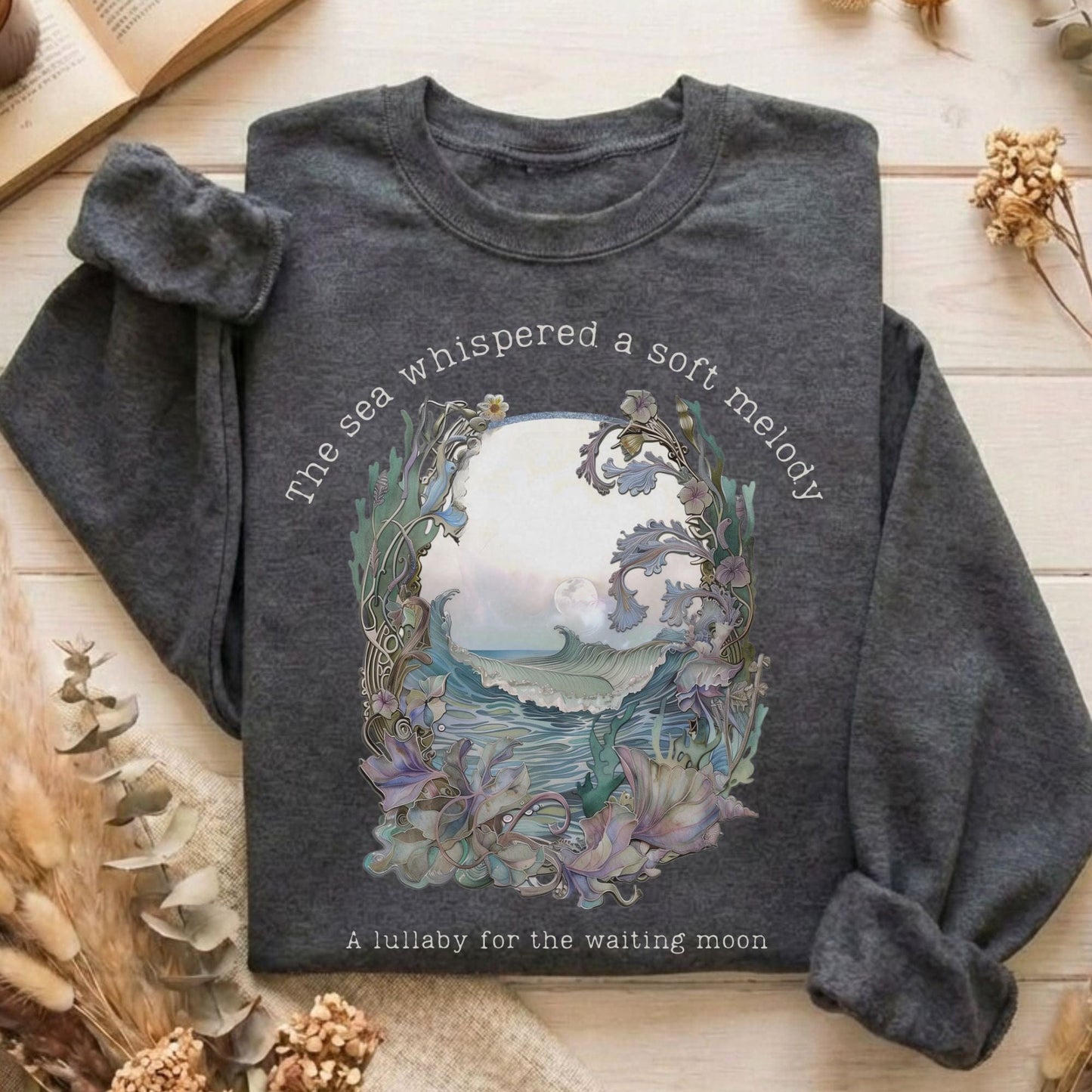 Sweatshirt Dark Heather / S Design 271 Crewneck Sweatshirt The Mystic Eden