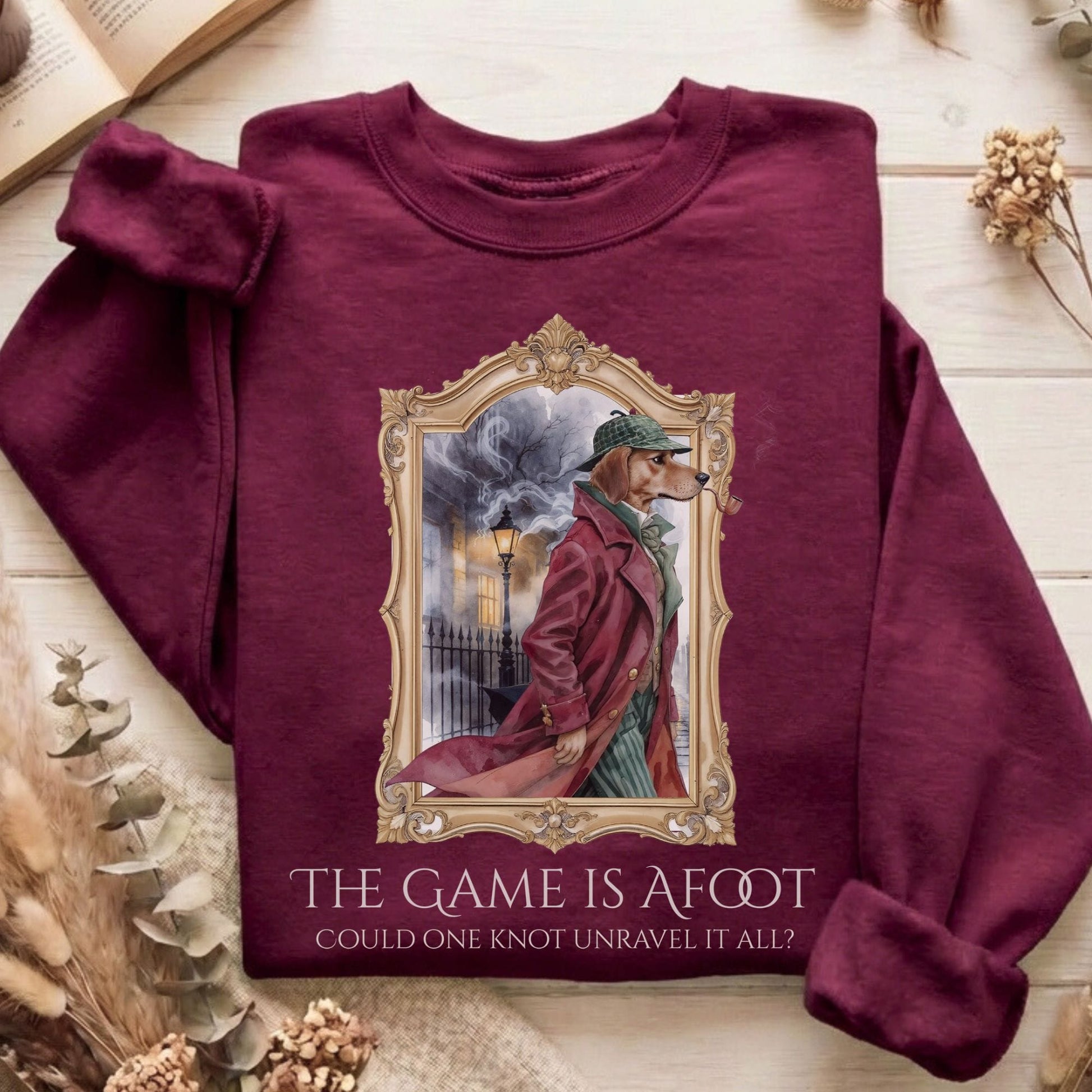 Sweatshirt Maroon / S Design 243 Crewneck Sweatshirt The Mystic Eden