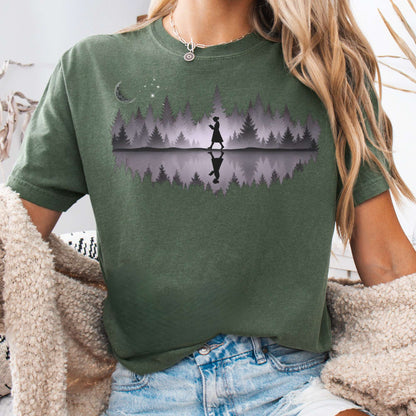 T-Shirt Moss / S Midnight Reader Reflection T-Shirt The Mystic Eden