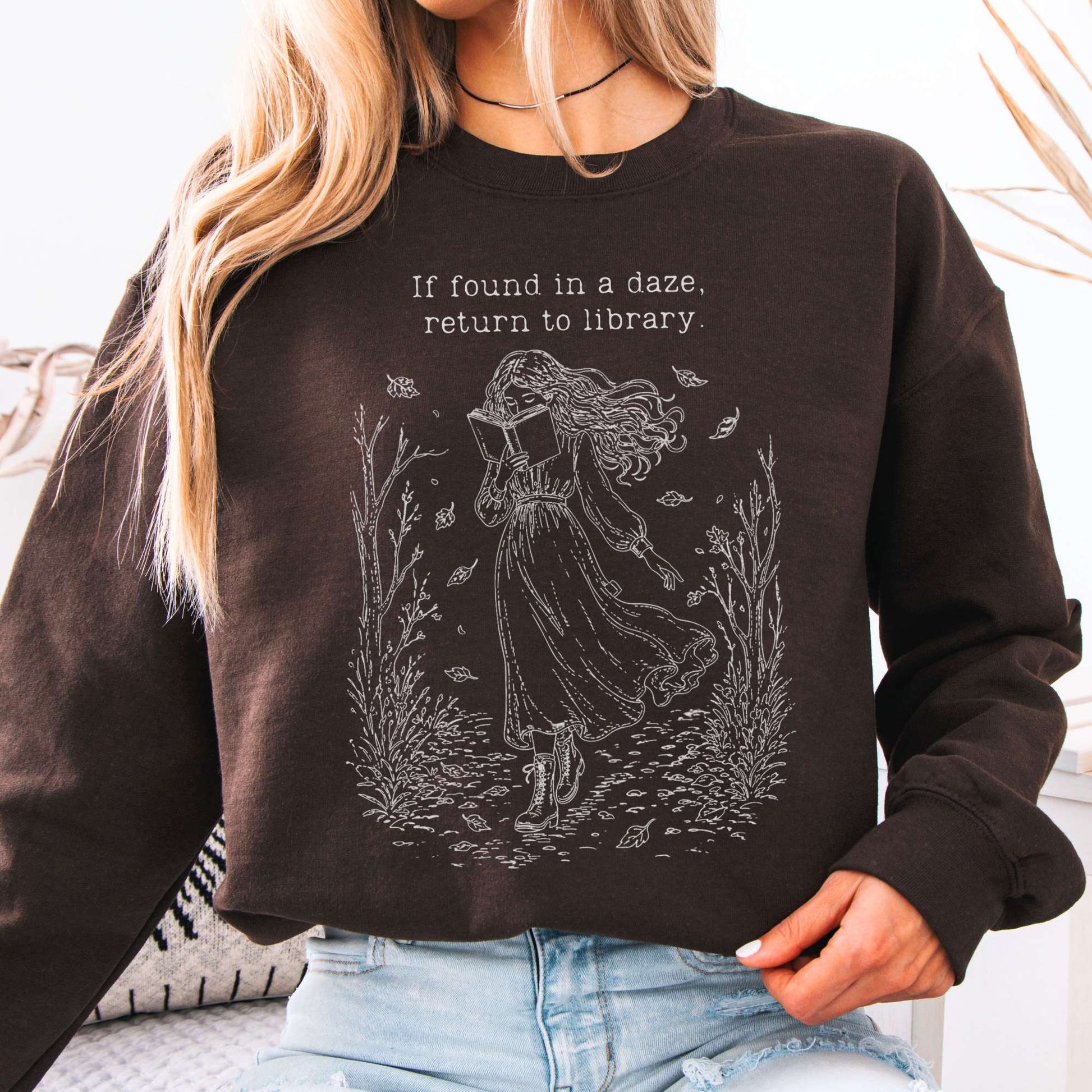 Sweatshirt Dark Chocolate / S Design 296 Crewneck Sweatshirt The Mystic Eden