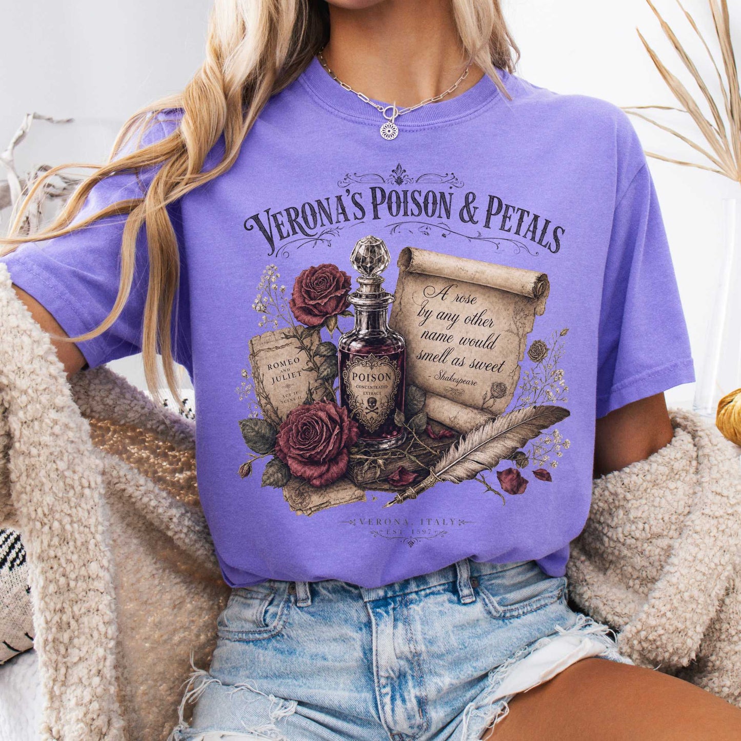 T-Shirt Violet / S Design 335 T-Shirt The Mystic Eden
