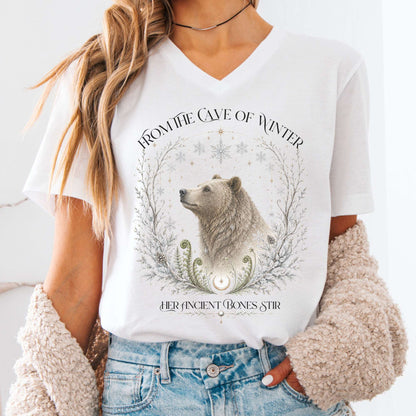 V-neck White / S Design 319 V-Neck The Mystic Eden