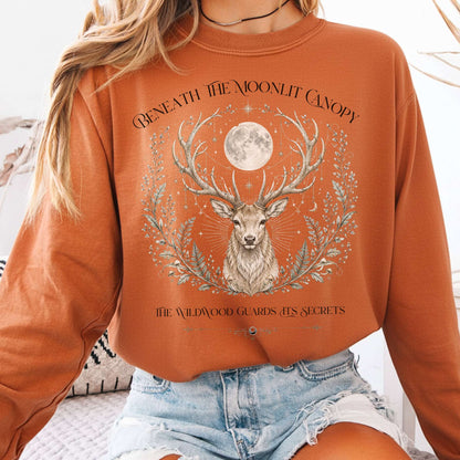 Long-sleeve Yam / S Beneath the Moonlit Canopy Long Sleeve The Mystic Eden