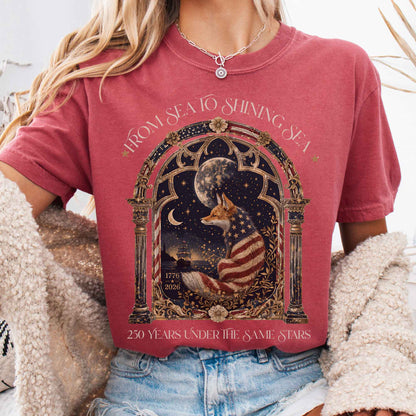 T-Shirt Crimson / S 250 Years Under the Same Stars T-Shirt The Mystic Eden