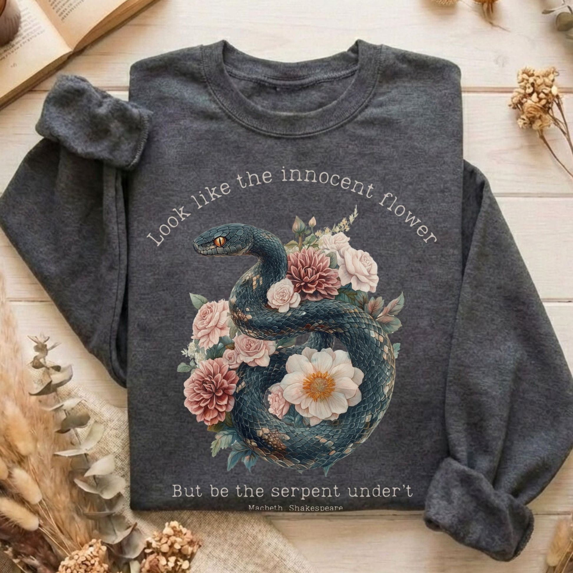 Sweatshirt Dark Heather / S Design 186 Sweatshirt The Mystic Eden