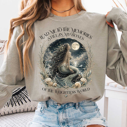 Long-sleeve Sandstone / S A Mermaid's Memories Of The Weightless World Amy Crockett Long Sleeve The Mystic Eden