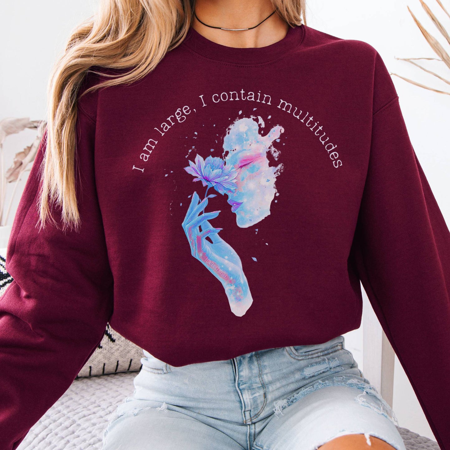 Sweatshirt Design 251 Crewneck Sweatshirt The Mystic Eden