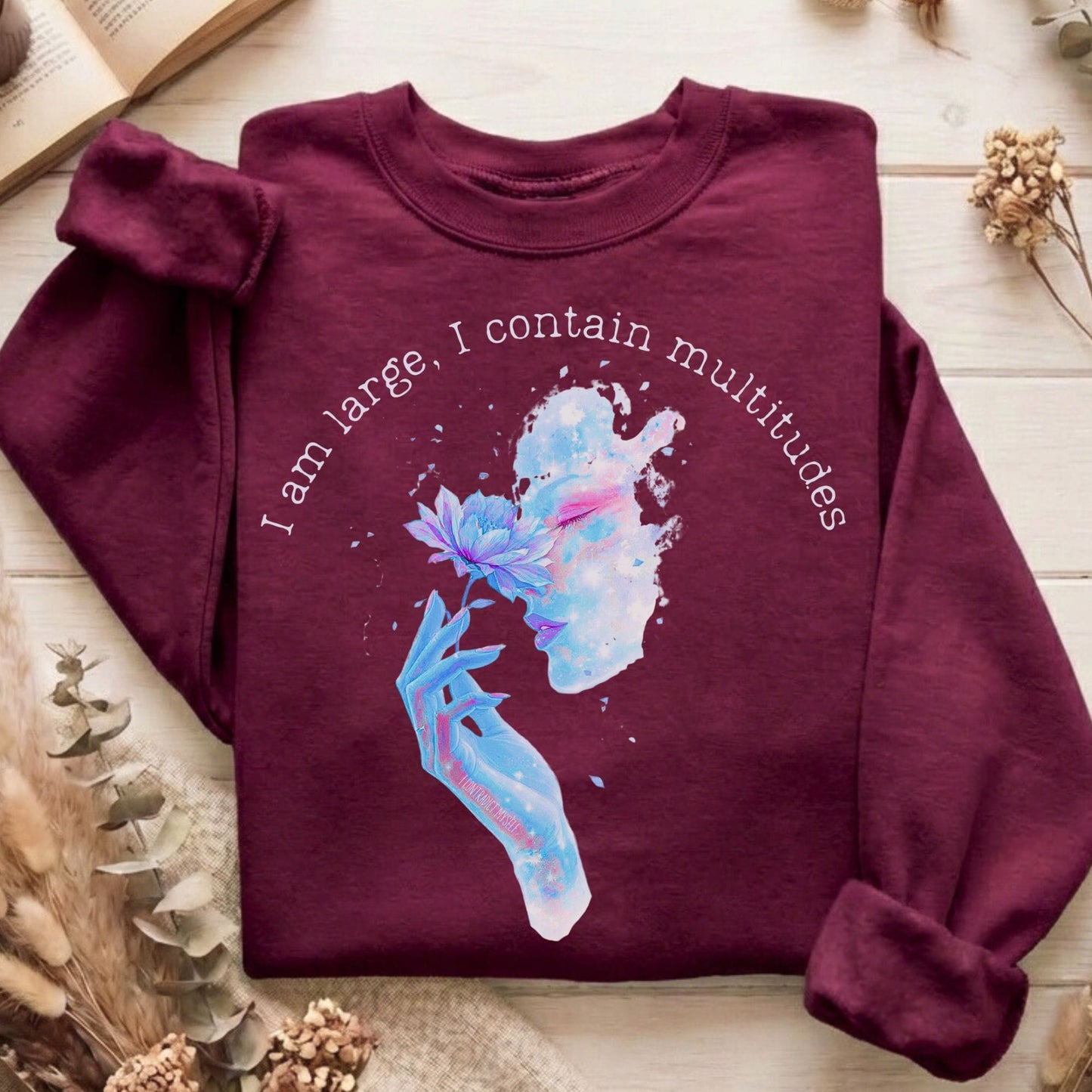 Sweatshirt Maroon / S Design 251 Crewneck Sweatshirt The Mystic Eden